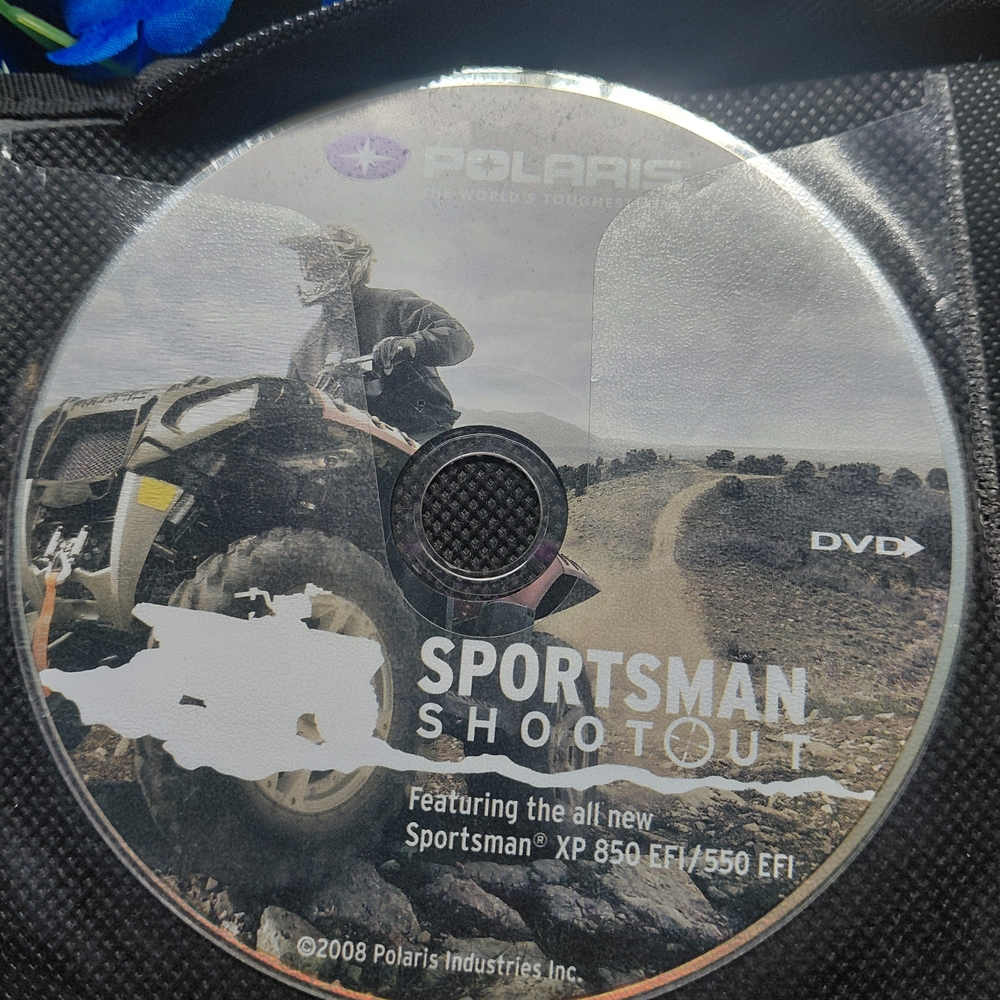 vintage 2008 Polaris Sportsman DVD promotional discs used to showcase the XP 850